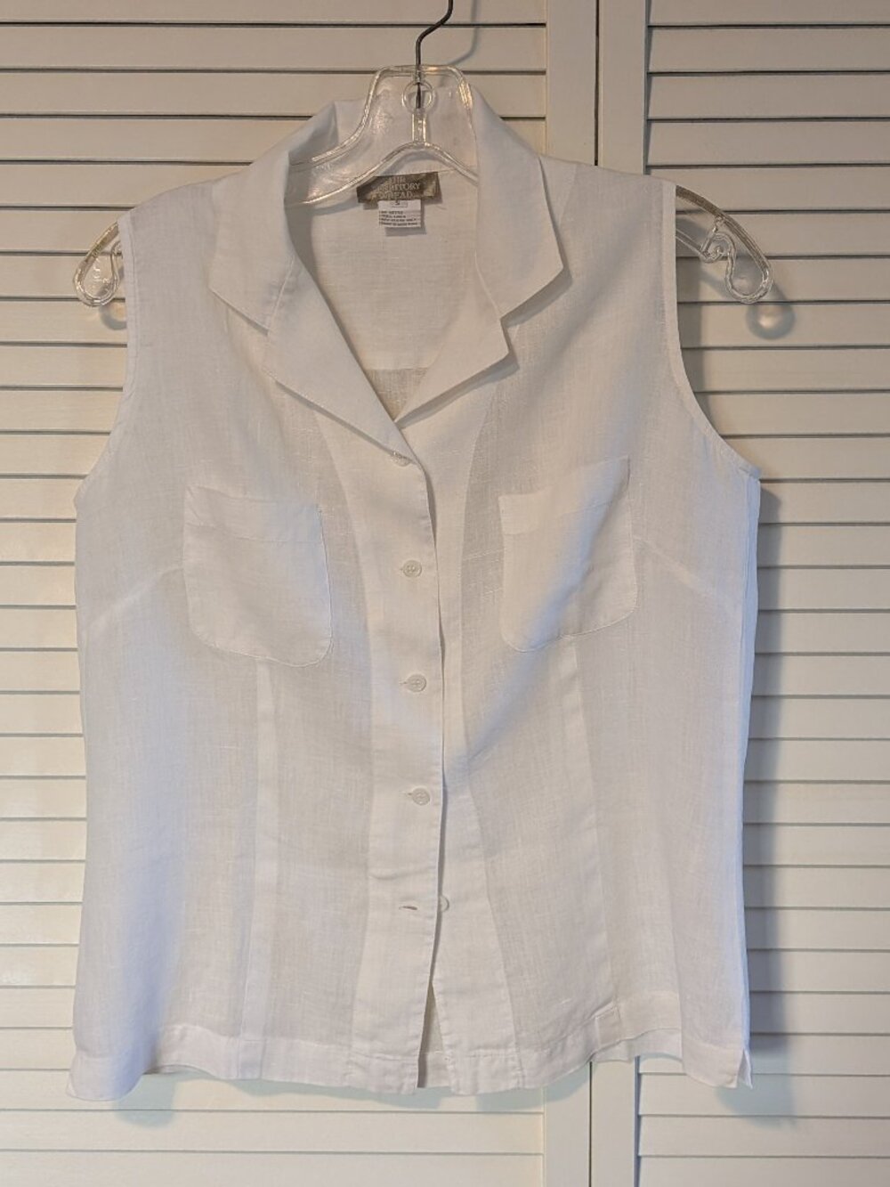 Territory Ahead white linen button down blouse